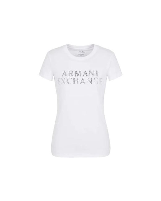 T-shirt donna autunno/inverno di Armani Exchange in White