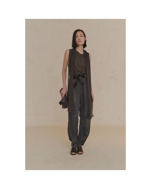 Cortana Gray Tapered Trousers