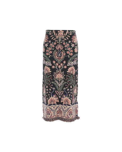 Farm Rio Brown Midi Skirts