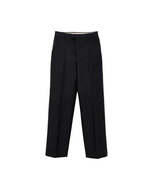 Gucci Broeken ,Zwart ,Wol Luxe Wol-Zijde Geknipte Broek in het Black