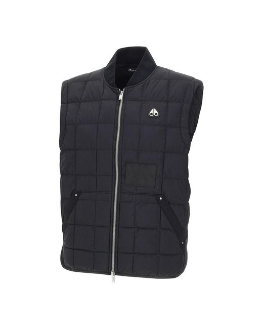 Moose Knuckles Blue Vests for men