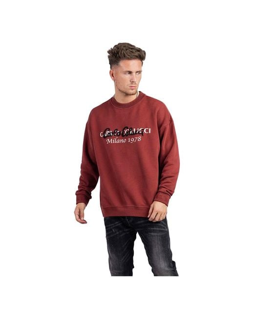 carlo colucci Red Sweatshirts for men