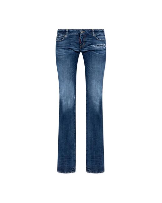 DSquared² Bootcut Sharpei Jeans in het Blue