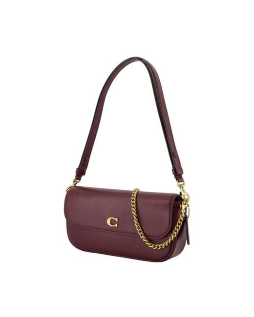 COACH Purple Shoulder Bags