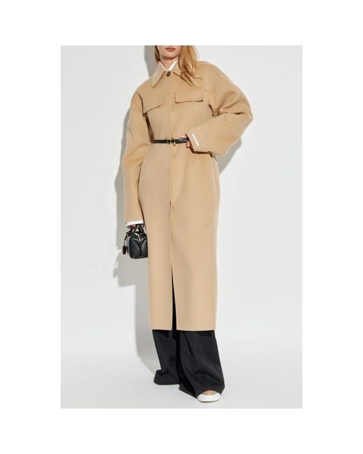 Sportmax Natural Single-Breasted Coats