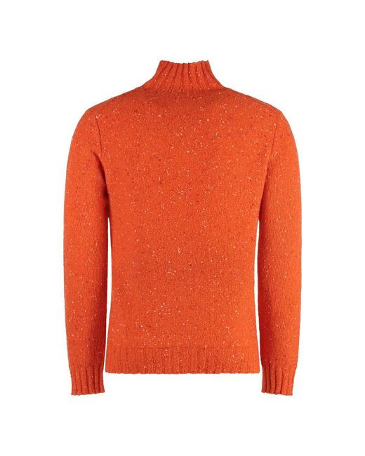 Malo Orange Cashmere Knitwear for men