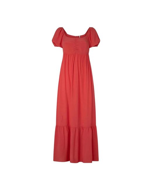 Pepe Jeans Red Maxi Dresses