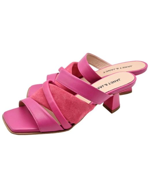 Shoes > heels > heeled mules Janet & Janet en coloris Pink
