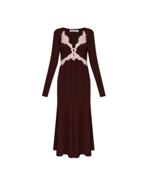 Midi Dresses Self-Portrait de color Red