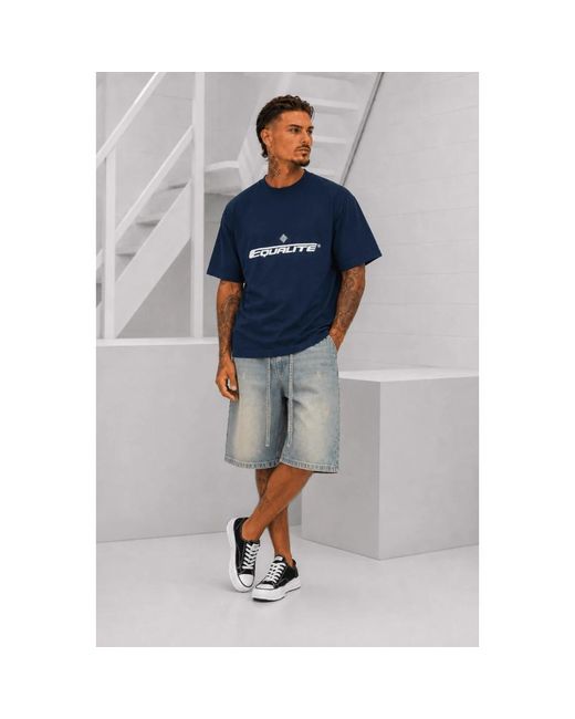 T-Shirts Equalite de hombre de color Blue