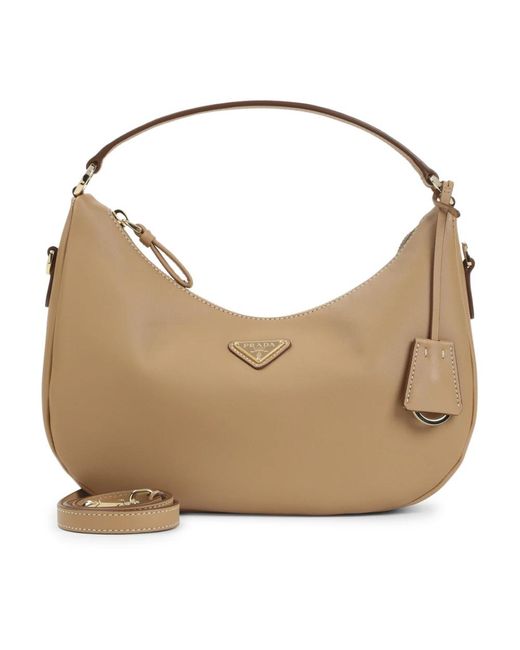 Prada Natural Shoulder Bags