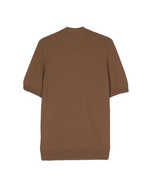 Tagliatore Brown Polo Shirts for men