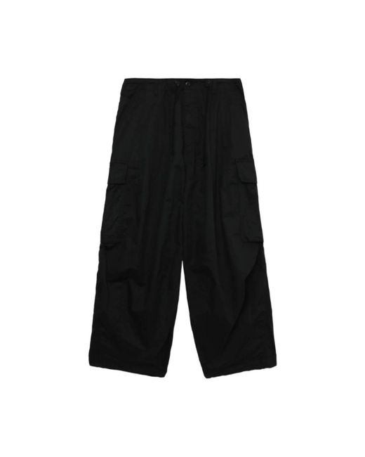 Pantaloni cargo in cotone nero di Needles in Black da Uomo