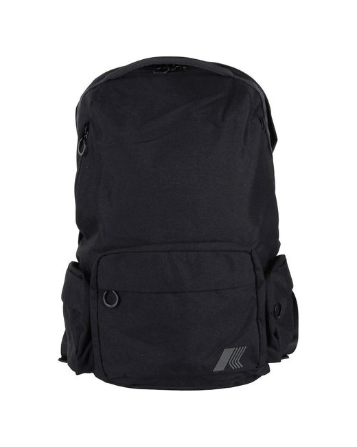 K-Way Black Backpacks for men