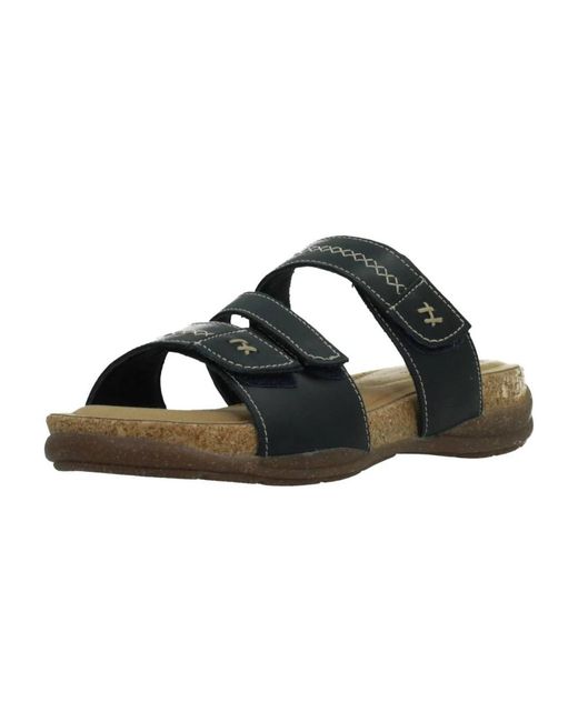 Clarks Sliders in het Black