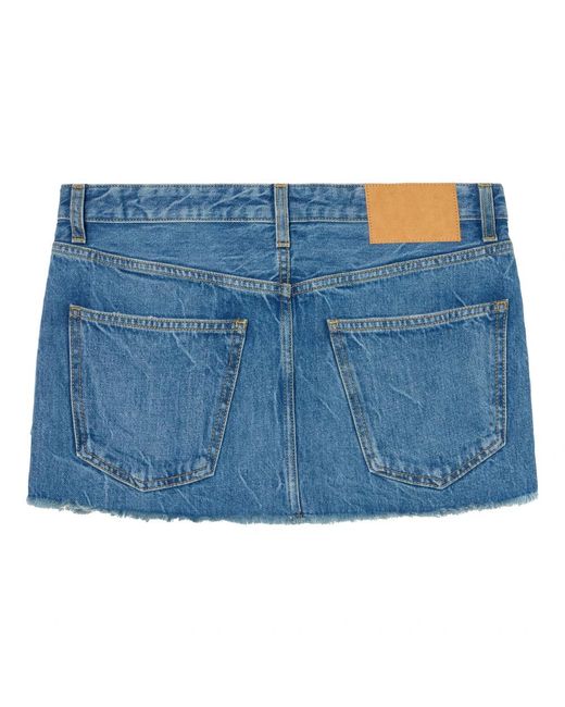 Alanui Blue Denim Skirts