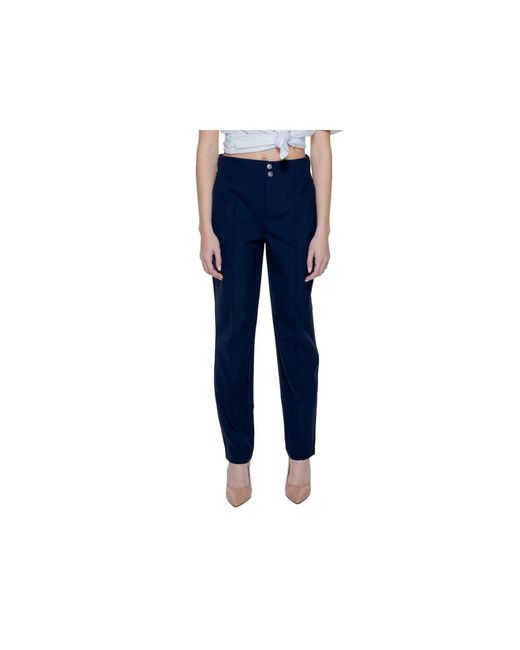 Street One Blue Straight Trousers