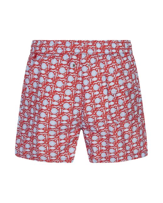 Kiton Red Beachwear for men