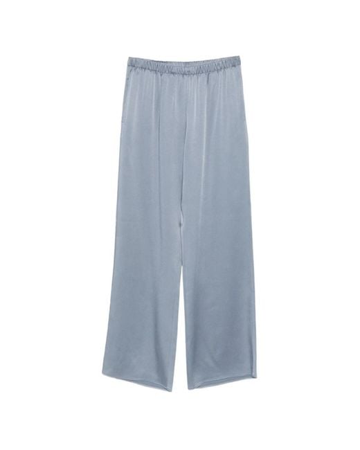 Wide Trousers Le Tricot Perugia en coloris Blue