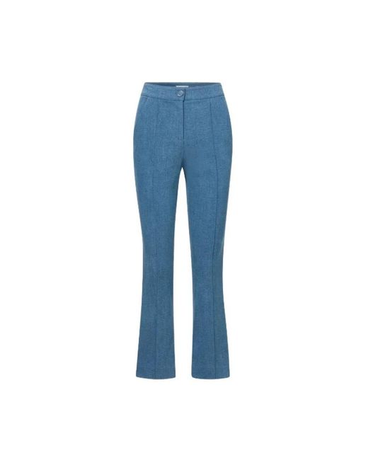 Veronica Beard Blue Cropped Trousers
