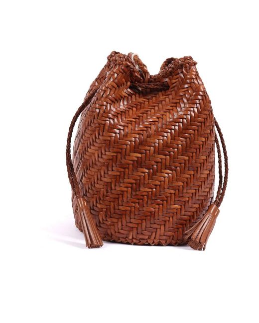 Dragon Diffusion Pompom Double Jump Schoudertas in het Brown
