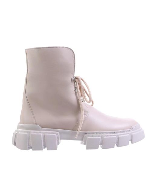 Högl Gray Lace-Up Boots