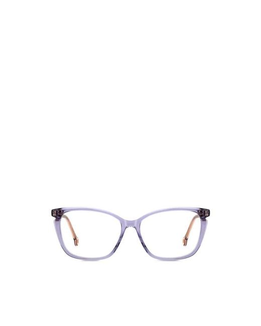 Carolina Herrera White Glasses