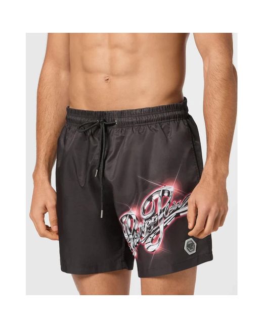 Philipp Plein Gray Beachwear for men