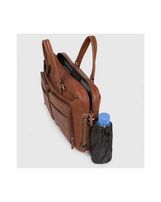Piquadro Schmale Laptoptasche 15 Mit Ipad-Fach in Brown für Herren
