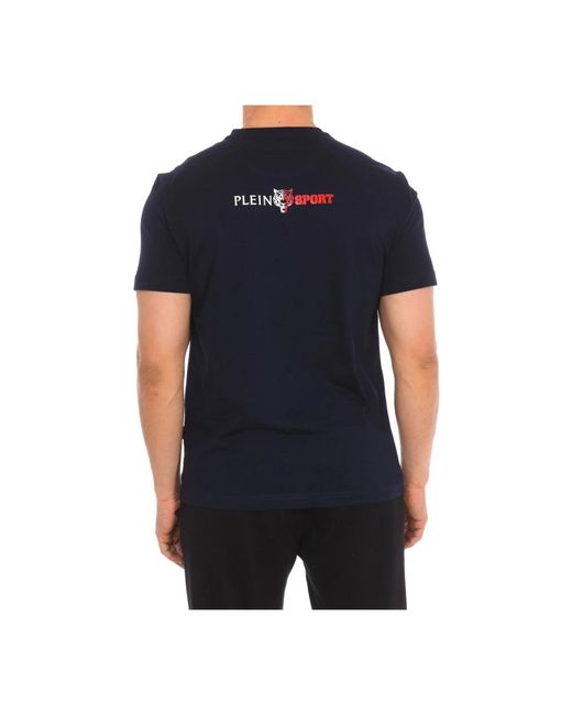 Philipp Plein Kurzarm t-shirt mit markendruck,t-shirt mit kurzem ärmel und markendruck in Gray für Herren