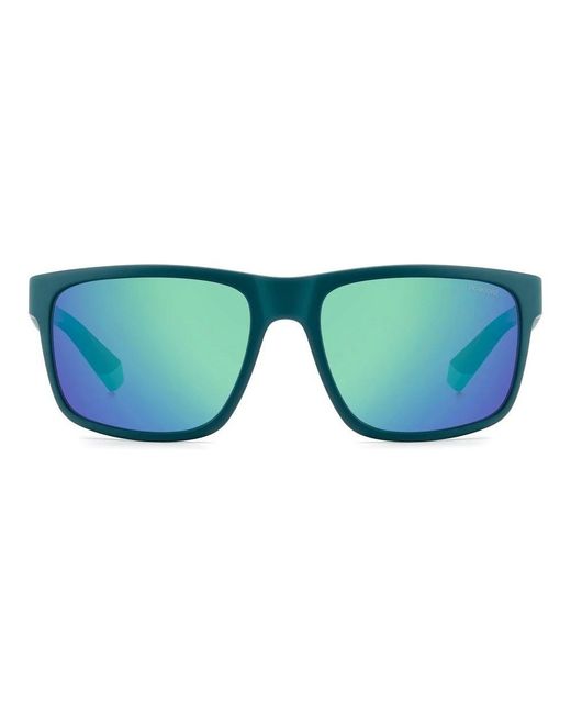 Polaroid Mat/ Mirror Zonnebril in het Blue voor heren