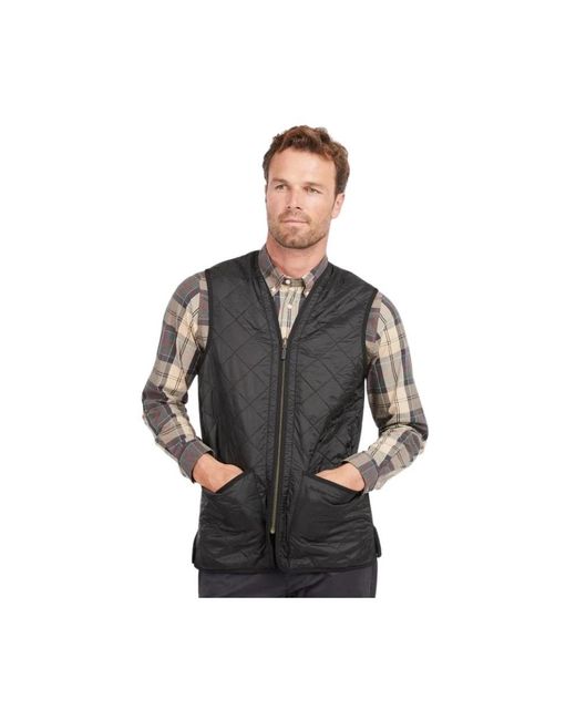 Barbour Black Vests for men