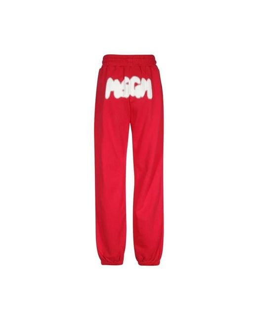 MSGM Red Sweatpants