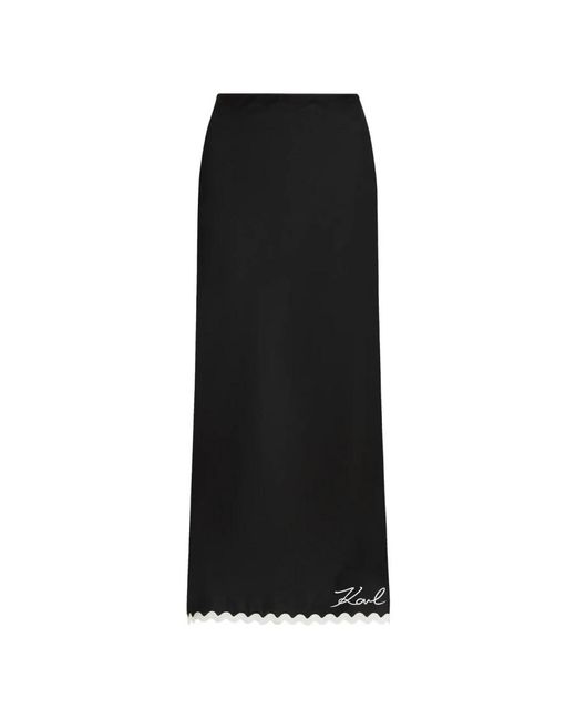 Karl Lagerfeld Black Maxi Skirts