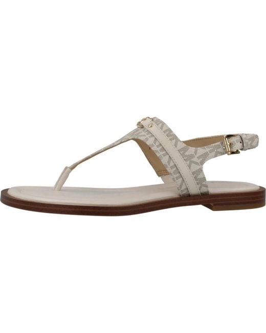 Michael Kors Metallic Flat Sandals