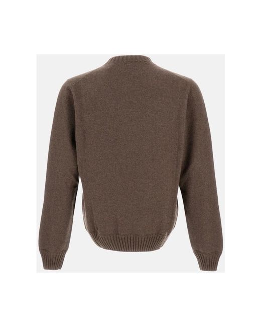 Gran Sasso Brown Round-Neck Knitwear for men