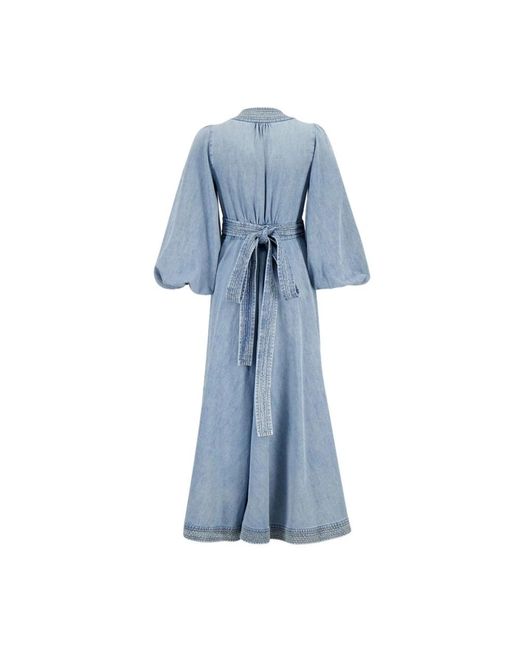 Zimmermann Blue Wrap Dresses