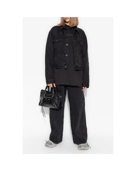 Denim Jackets Balenciaga de color Black