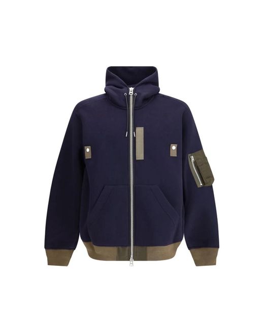 Sacai Blue Light Jackets for men