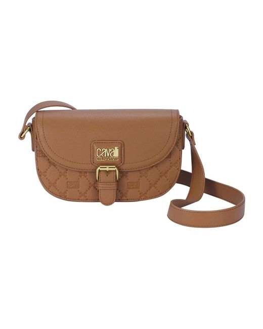 Roberto Cavalli Brown Cross Body Bags