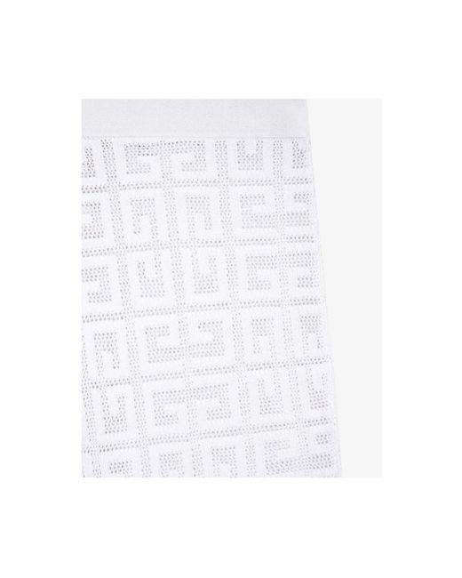 Givenchy 4G Jacquard Flared Broek in het White
