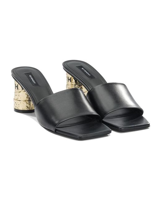 Givenchy Black Heeled Mules