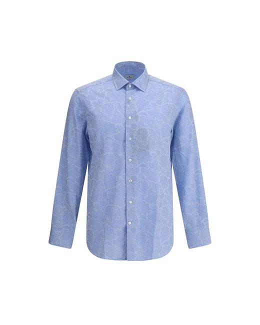 Etro Blue Casual Shirts for men