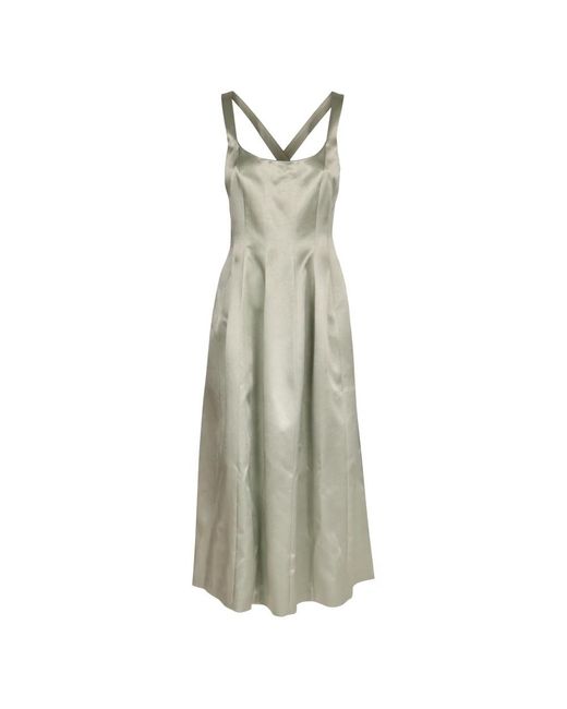 Philosophy Di Lorenzo Serafini Green Midi Dresses