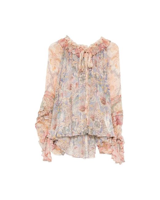 Zimmermann Pink Blouses