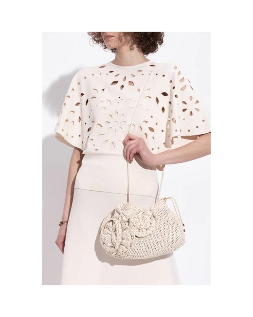 Ulla Johnson Natural Schultertasche Lali