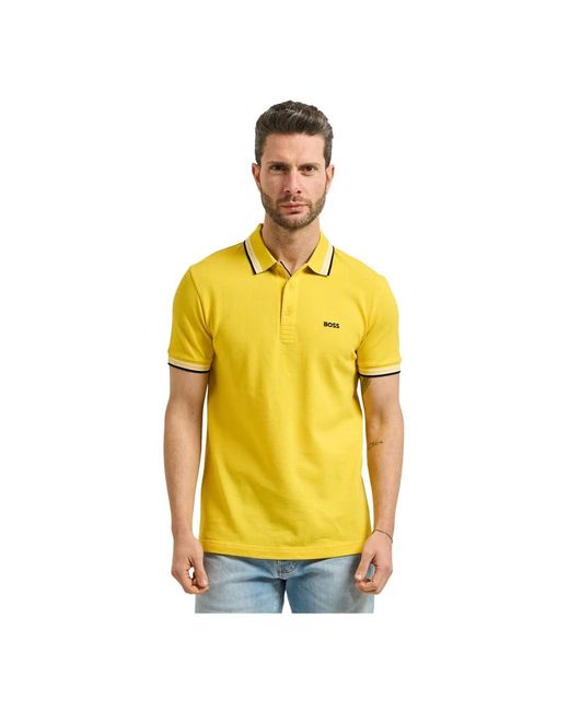 HUGO Yellow Polo Shirts for men