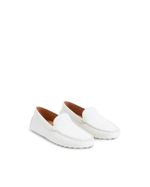 Tod's White Loafers