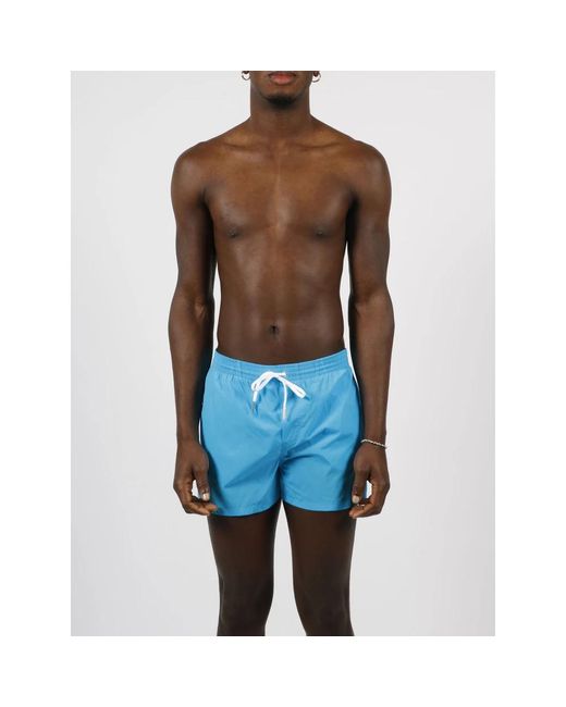 DSquared² Badmode ,Blauw ,Nylon Be Icon Midi Boxer in het Blue voor heren
