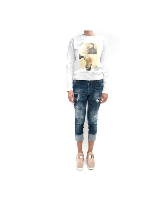 DSquared² Witte Sweatshirt in het White